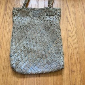 Large leather Langellotti Shoulder Bag